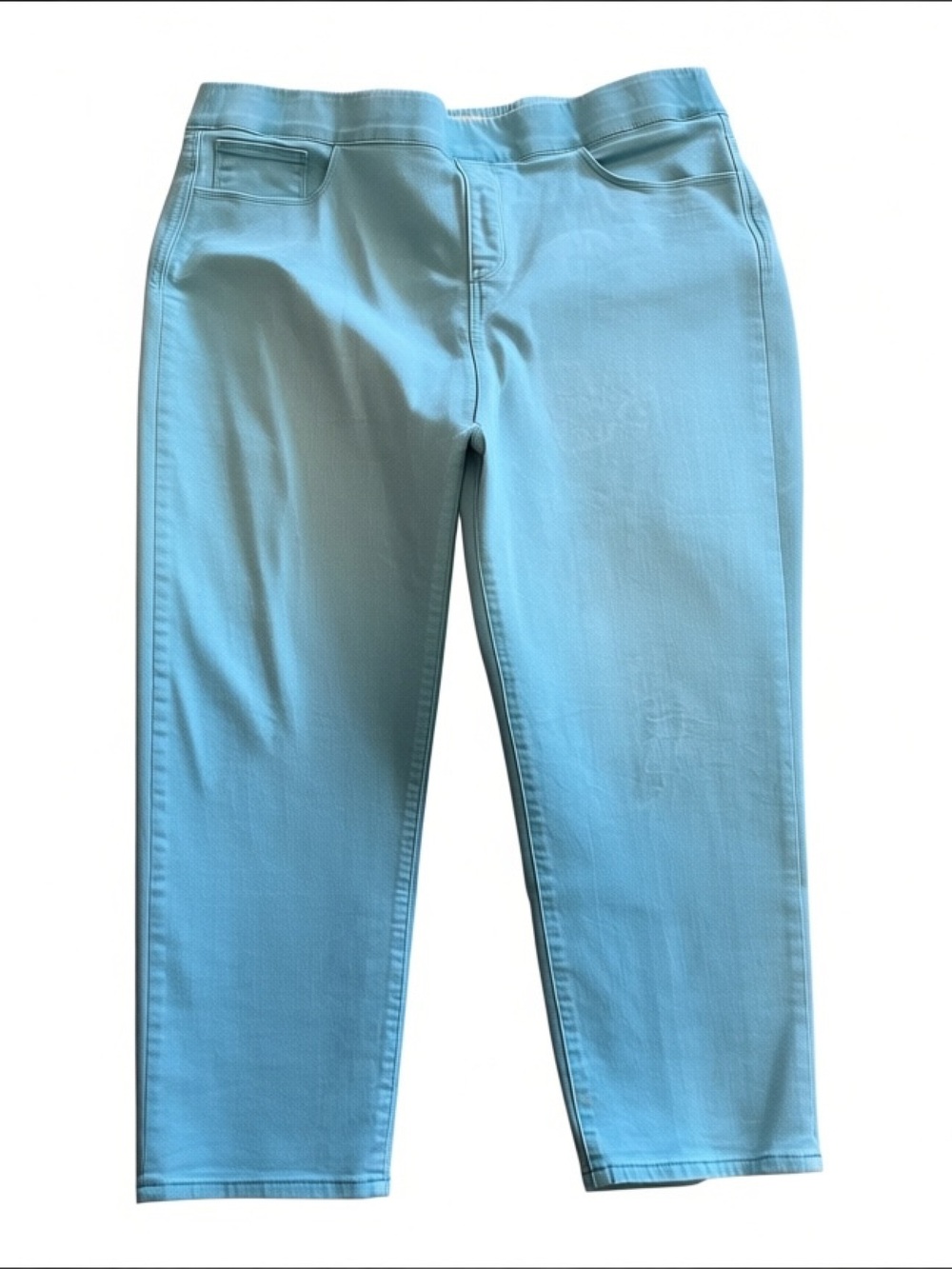 Soft Surroundings Teal Cropped Jeans